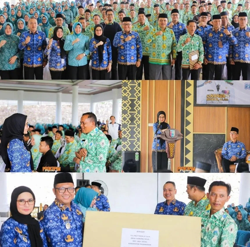 Pemerintah Kabupaten Pesawaran Gelar Rakor Dan Halal Bihalal Kepala Desa