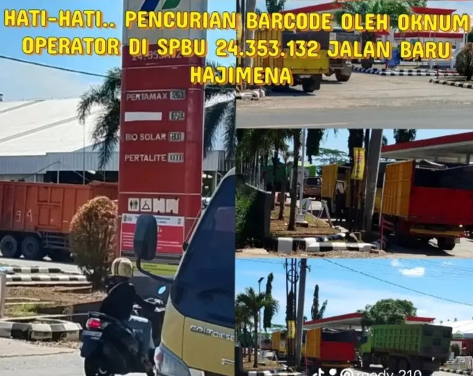 Barcode Dicuri.SPBU 24.352.132 Jual Solar llegal Dengan Pola Dua Kali Tembakan Dan Harga 7.400/liter