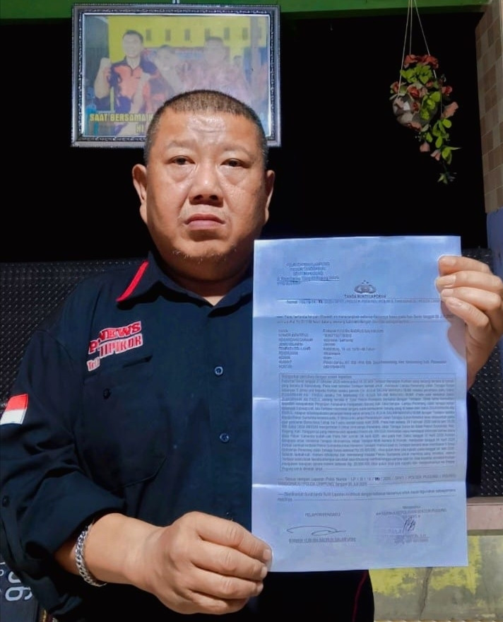 Muhidin..Kepala Pekon Sumanda Dilaporkan Yuni ke Polsek Pugung Tanggamus