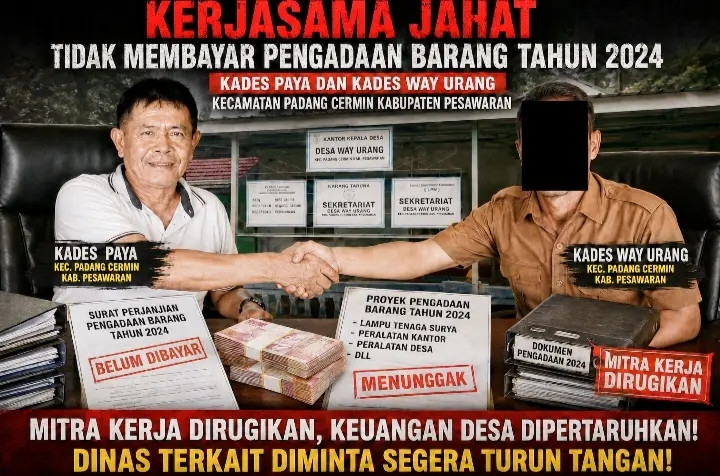 Kerjasama Jahat Kades paya Dan Kades Way Urang Jadi Sorotan, Mitra Kerja Dirugikan 